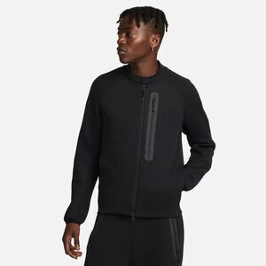 Nike Black Men's Bomber Jacket with Zippered Chest Pocket